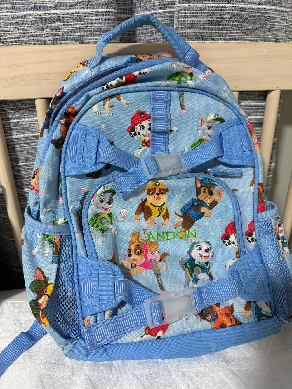 Pottery Barn Kids Paw Patrol Small Backpack Landon Monogrammed